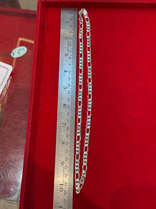 Silver 92.5 figaro chain